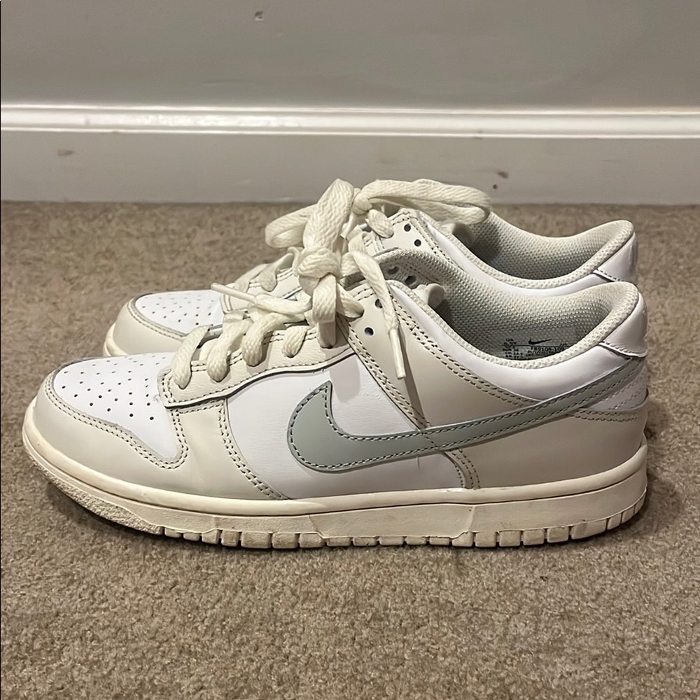 White and Gray Nike Dunks